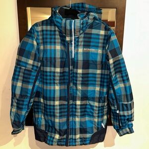 Columbia Omni-Tech ski/snowboard plaid jacket